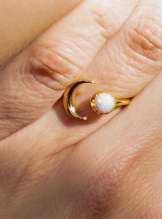 PETER AND JUNE CHAMPAGNE SUPERNOVA RING