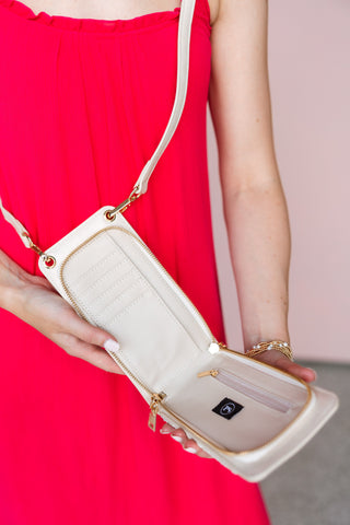 PRETTY SIMPLE WOVEN PHONE BAG