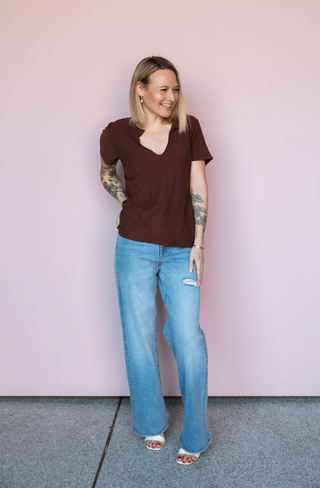 PROJECT SOCIAL T CACAO PLATA TEE