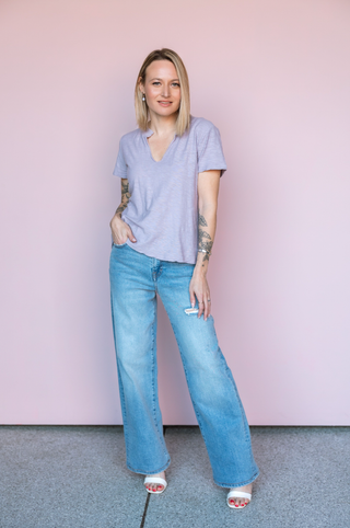 PROJECT SOCIAL T VIOLET PLATA TEE