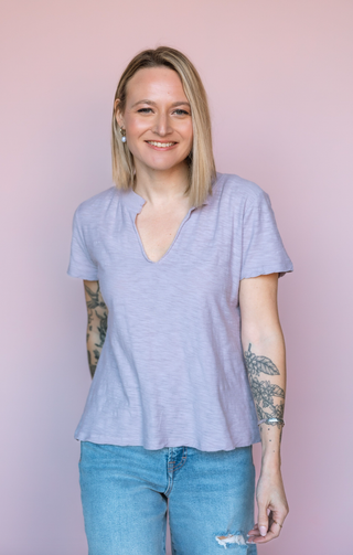 PROJECT SOCIAL T VIOLET PLATA TEE