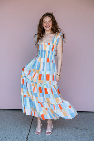 Promesa USA KALEIDOSCOPE MAXI DRESS