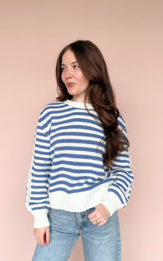 RAE MODE BLUE PAULA SWEATER