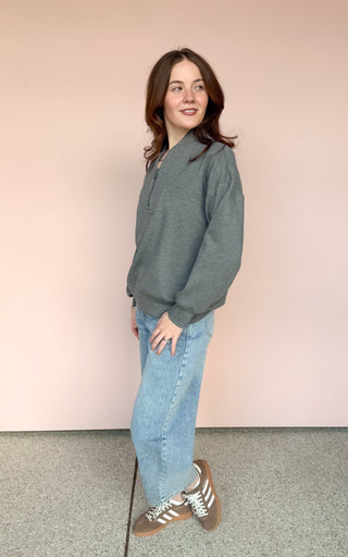 RAE MODE CHARCOAL ALLIE PULLOVER