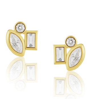 SAHIRA JEWELRY DESIGN AMBER STUDS