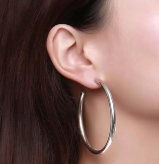 SAHIRA JEWELRY DESIGN SILVER CLARA HOOPS