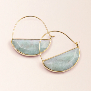 SCOUT AMAZONITE PRISM HOOPS