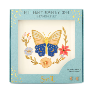 SCOUT BUTTERFLY DISH & STUD SET