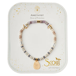 SCOUT INTENTION CHARM BRACELET - AMETHYST
