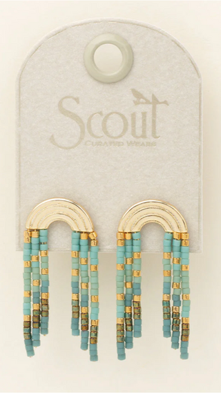 SCOUT MINT FRINGE EARRING