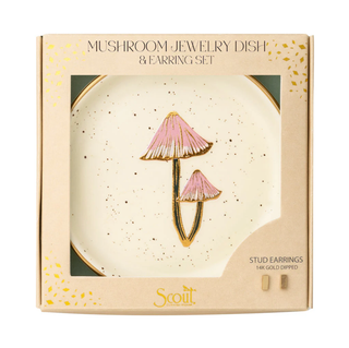SCOUT MUSHROOM DISH & STUD SET