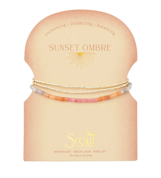 SCOUT OMBRE STONE WRAP BRACELET
