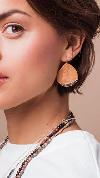SCOUT WOOD TEARDROP EARRING