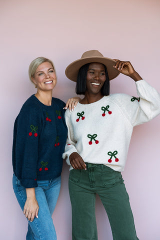 SHE + SKY CHERRY SWEATER