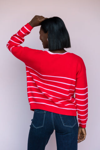 SHE + SKY REVERSIBLE BOW CARDI