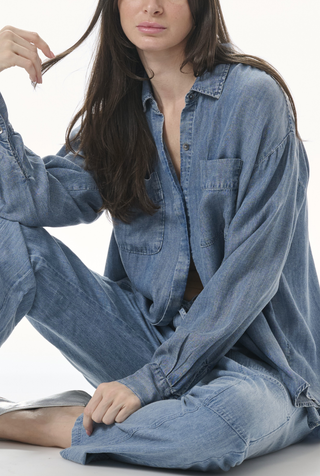 SPLENDID INDIGO MACIE BUTTON DOWN