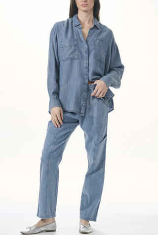 SPLENDID INDIGO MACIE BUTTON DOWN