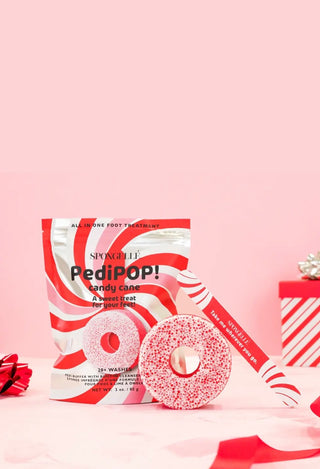 SPONGELLE CANDY CANE PEDIPOP