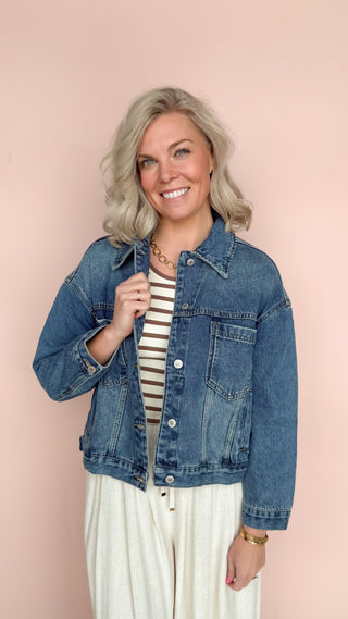 SWEET LOVELY BY JEN LISA DENIM JACKET