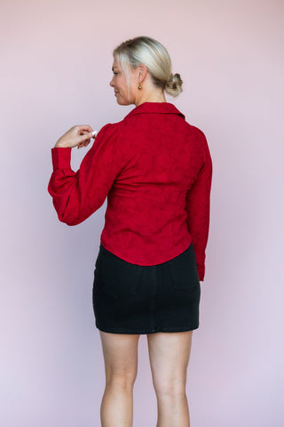 TAELYNN WINE SADIE TOP