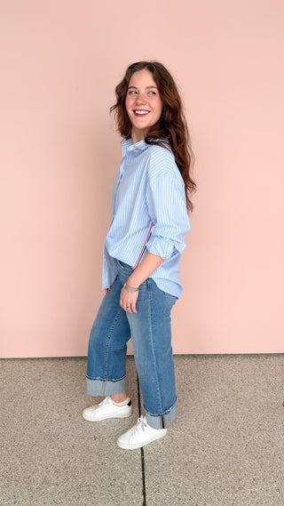 TREND NOTES STRIPE REECE TOP