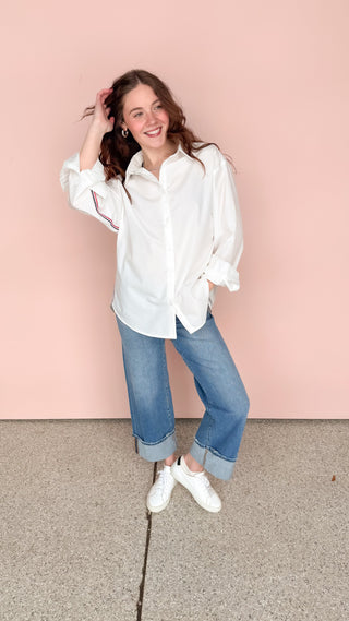 TREND NOTES WHITE REECE TOP