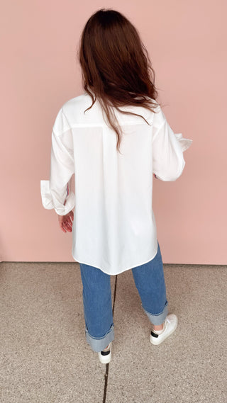 TREND NOTES WHITE REECE TOP