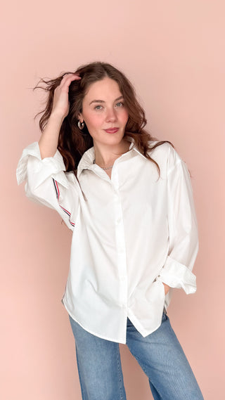 TREND NOTES WHITE REECE TOP