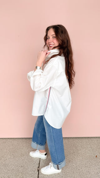 TREND NOTES WHITE REECE TOP