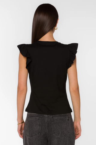 VELVET HEART BLACK FABIOLA TEE