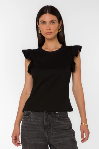 VELVET HEART BLACK FABIOLA TEE