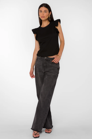 VELVET HEART BLACK FABIOLA TEE