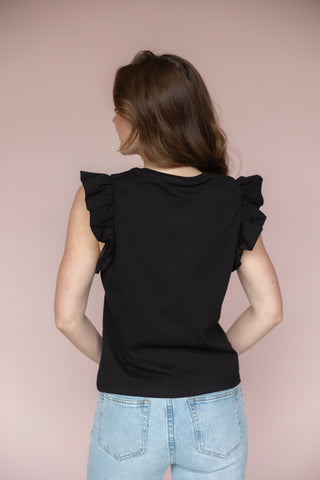 VELVET HEART BLACK FABIOLA TEE