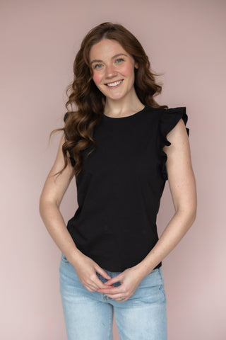 VELVET HEART BLACK FABIOLA TEE