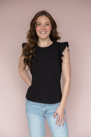 VELVET HEART BLACK FABIOLA TEE