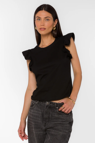 VELVET HEART BLACK FABIOLA TEE