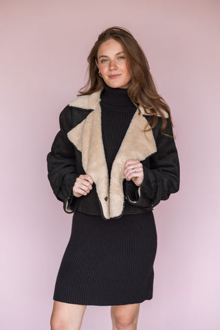 VINTAGE HAVANA SHERPA TRENCH COAT