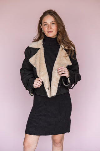 VINTAGE HAVANA SHERPA TRENCH COAT