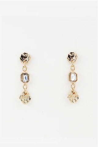 WHAT'S HOT JEWELRY COIN DROP EARRINGS