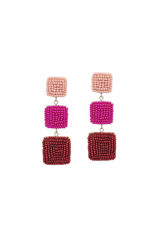 WHAT'S HOT JEWELRY COLORBLOCK DROP EARRINGS