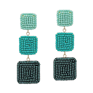 WHAT'S HOT JEWELRY COLORBLOCK DROP EARRINGS