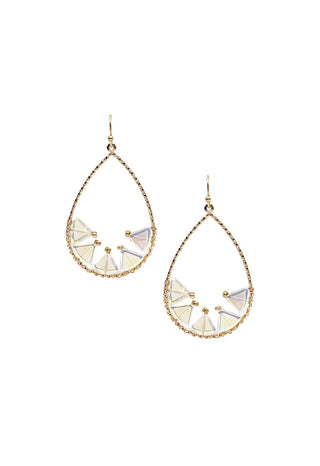 WHAT'S HOT JEWELRY CRYSTAL TEAR EARRINGS