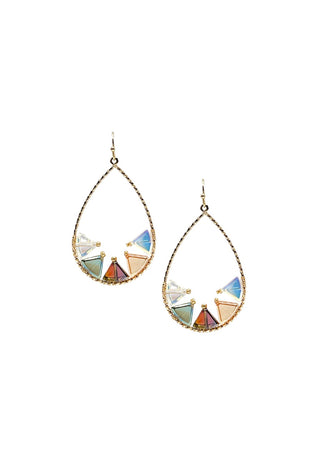 WHAT'S HOT JEWELRY CRYSTAL TEAR EARRINGS