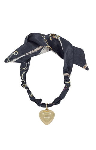 WHAT'S HOT JEWELRY HEART SCARF NECKLACE