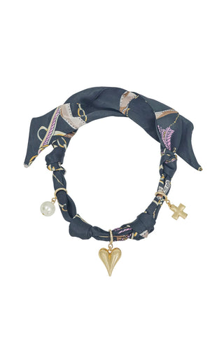 WHAT'S HOT JEWELRY SCARF CHARM NECKLACE