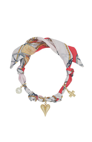 WHAT'S HOT JEWELRY SCARF CHARM NECKLACE