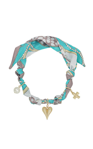 WHAT'S HOT JEWELRY SCARF CHARM NECKLACE