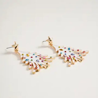 WHAT'S HOT JEWELRY XMAS TREE EARRINGS