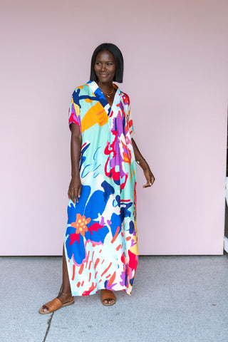 WINTON AND WAITS ISLAND FLORAL DRESS