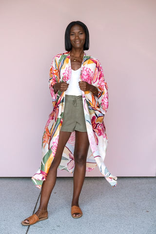 WINTON AND WAITS WEST PALM KIMONO